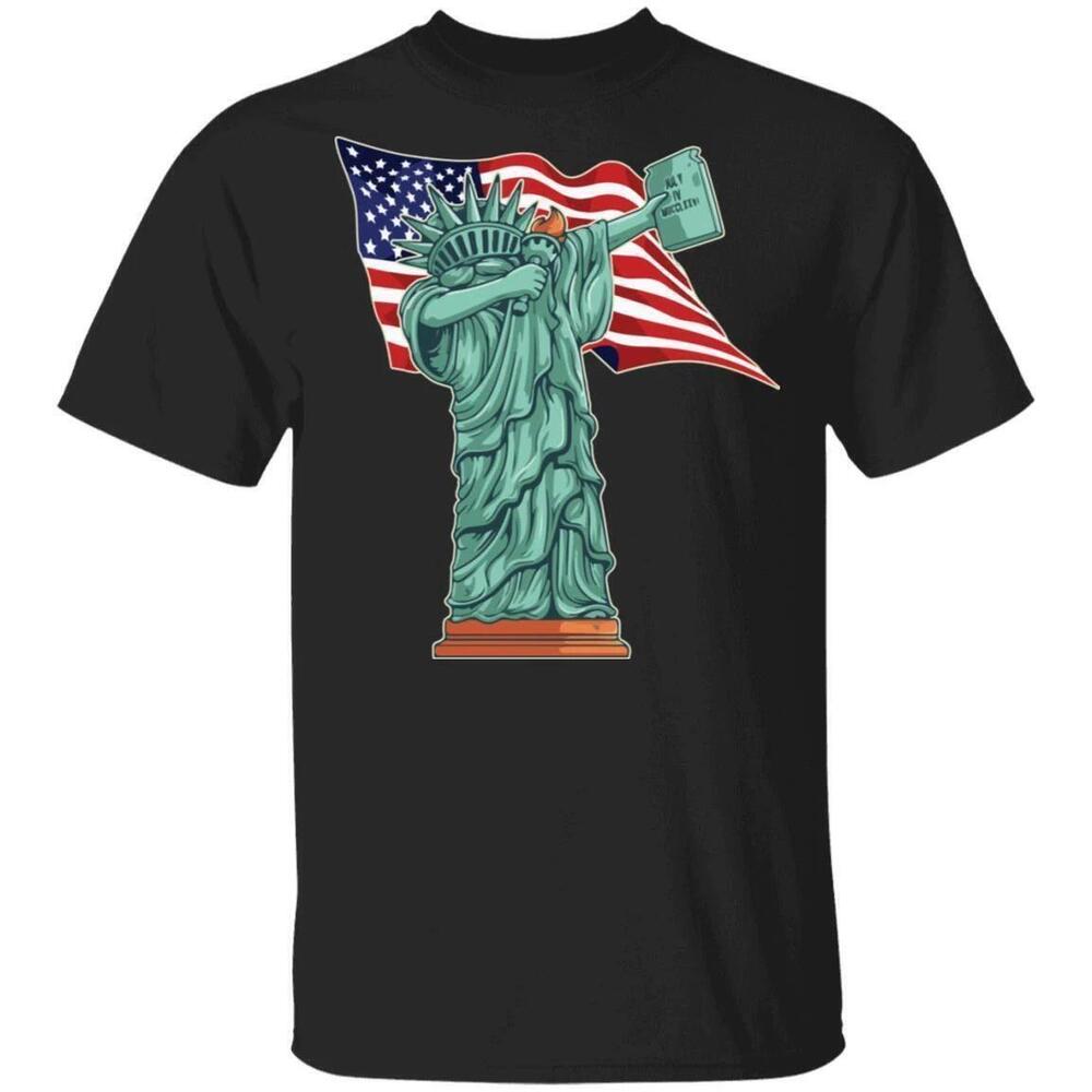 The Dabbing Statue Of Liberty Tshirt 4Th Of July Tee All Day Tee